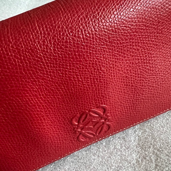 Loewe Red Calfskin Women’s Long Bifold Wallet - Picture 14 of 14